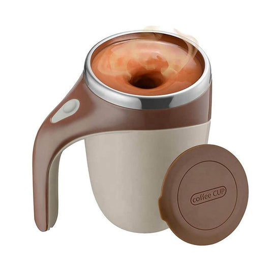FLECPSNRG Self-Stirring Magnetic Coffee Mug – ☕🔄 Smart Sips, Anywhere!
