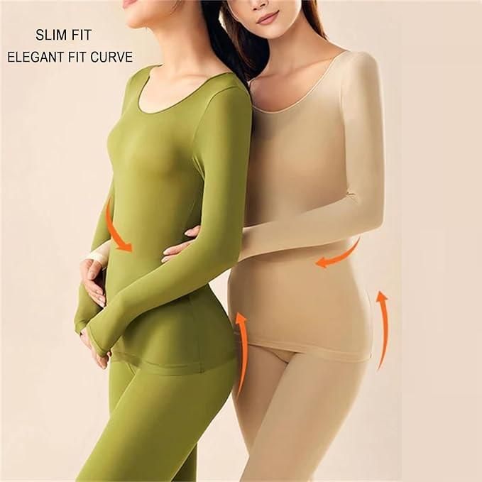 High Elastic Ultra-Thin Base Layer Thermal Inner Topwear Set of 2