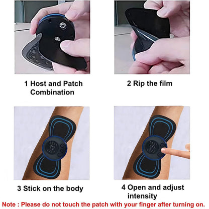 Reusable EMS Bioelectric Acupoints Massager Pad ⚡💆‍♀️– Targeted Relief Anytime, Anywhere!