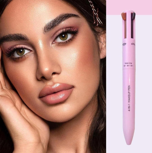 4-in-1 Makeup Pen🎨💋 – Eyeliner, Brow Pencil, Lip Liner & Highlighter in One!