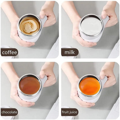 FLECPSNRG Self-Stirring Magnetic Coffee Mug – ☕🔄 Smart Sips, Anywhere!